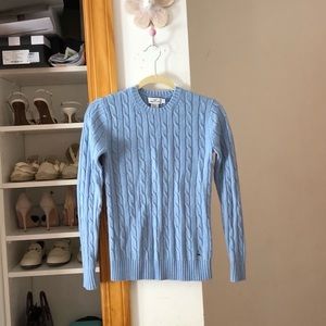 Vineyard Vines XS Wool Blend Baby Blue Sweater